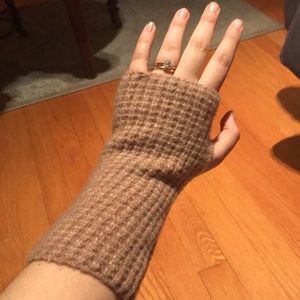 Waffle Knit Fingerless Gloves